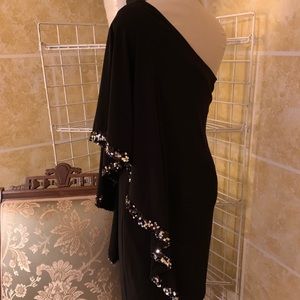 Black off the shoulder dress